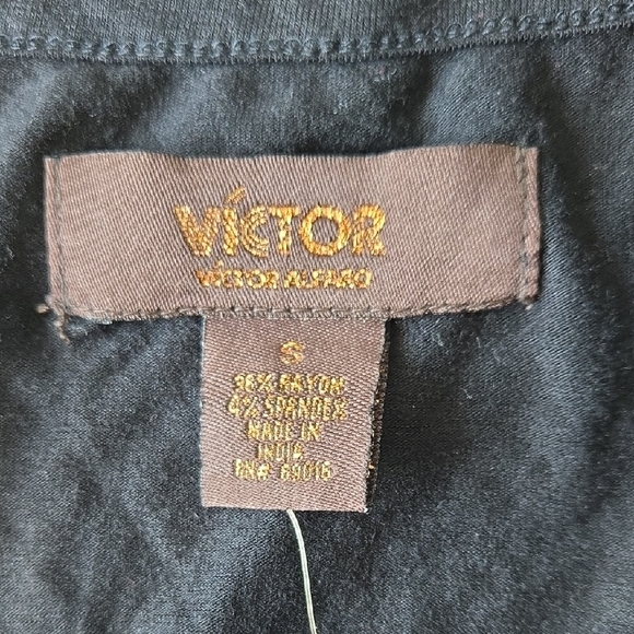 NWT Victor Alfaro Black Sequin Tank Top - Picture 4 of 7